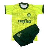 Kit Conjunto Infantil Do Palmeira Verde Limao