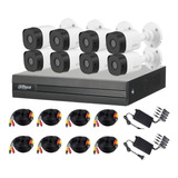 Kit Videovigilancia 8 Camaras Dahua 2 Mpx Dvr 8ch+2 Ip H265+