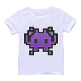 Remera Blanca Adultos  8 Bits Pixeles Pixel R64