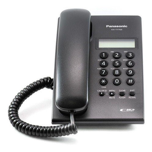 Teléfono Panasonic Kx-t7703 Con Identificador Negro