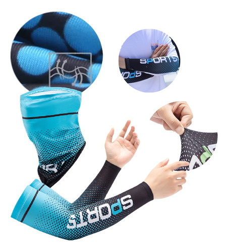 Guantes Protección Solar Largos Medio Dedo,antiuv Seda Hielo