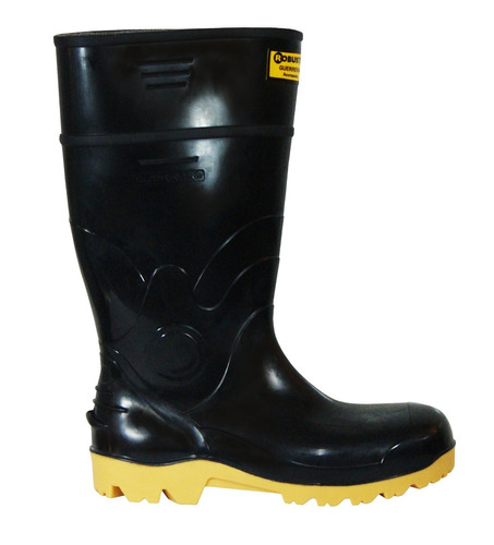 Botas De Caucho Pvc Puntera Negra Guerrera Robusta Suelacol