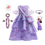 Isabela Encanto Cosplay Vestido De Princesa Púrpura +regalo