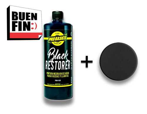 Black Restorer 1l + Esponja Aplicadora Envío Gratis