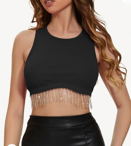 Blusas Crop Top Sexy De Fiesta Mujer 