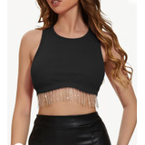 Blusas Crop Top Sexy De Fiesta Mujer 