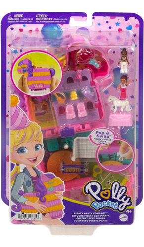 Polly Pocket Estuche Fiesta Con Piñata 