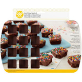 Molde Silicon Cuadrado Mini Brownies Wilton 