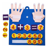 Juguete Montessori Para Contar Matemáticas Números Dedos