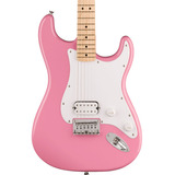 Guitarra Eléctrica Squier Sonic Stratocaster Ht H Rosa Flash Orientación De La Mano Diestro