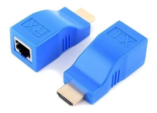 Kit/ 4 Extensor Conversor Hdmi Via 1 Cabo Rede Rj45 4k 30m