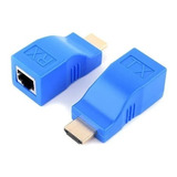 Extensor Hdmi 3d 30 Metros Via 1 Cabo De Rede Rj45 Cat5e/6