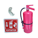 Extinguidor Nuevo Pqs 4.5kg Fuego Abc Con Señaletica Y Base