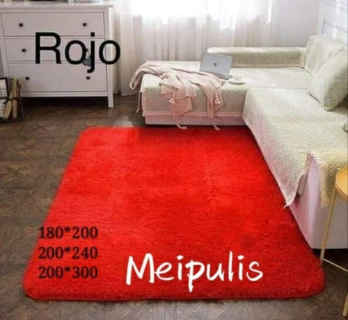 Alfombras Peludas Tipo Shaggy 200x300 Color A Eleccion