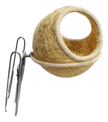 Ninho Bola Sisal Coleiro Macho Com Suporte - Hadassa Nh58