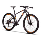 Bicicleta Aro 29 Sense Fun Comp 16v 2022 Cor Grafite-laranja Tamanho Do Quadro M