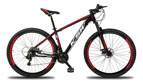 Bicicleta Aro 29 Ksw 24 Marchas Shimano Freio Hidraulico-k7