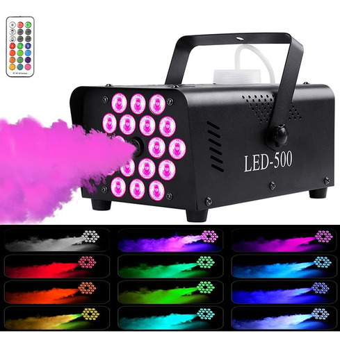 600w Led Rgb Control Remoto Inalámbrico Máquina Niebla Humo