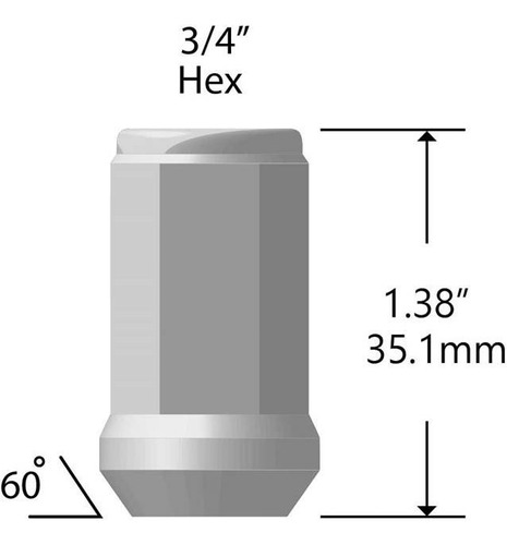 Tuercas Acero Cromado Bulge 1/2x20 Rines Ford Freestar T1704 Foto 3