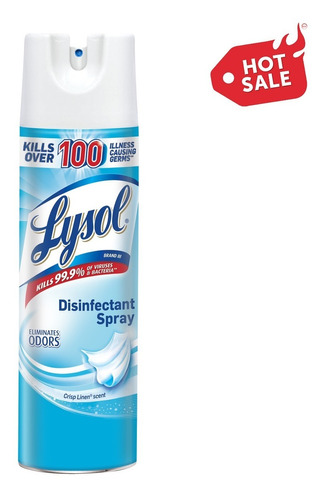 Spray Lysol Desinfectante Antibacterial Aerosol Grande 475g