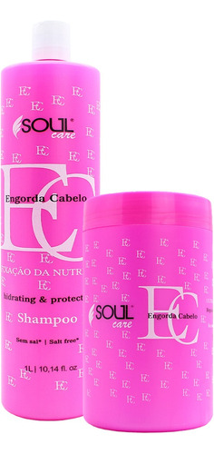 Kit Reconstrução Capilar Engorda Cabelo 1 Kg Soul Care 