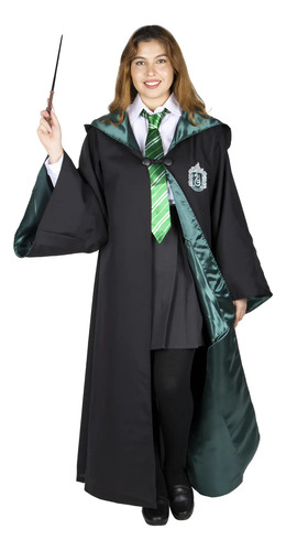 Capa De Harry Potter Slytherin Para Mujer Disfraz Mujer Capa Slytherin Uniforme De Harry Potter - Disfraces Halloween  | Meses sin interés