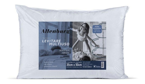 Travesseiro Altenburg Levitare Multiuso 35x50 Cm Branco 0161 Cor Única