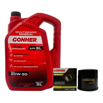 Kit Cambio Aceite 20w50 Nissan Tiida 2007-2018 L4 1.8 L