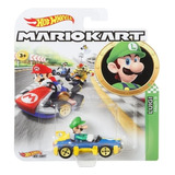 Luigi Hot Wheels Mario Kart Edición Limitada Color Azul Marino