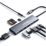 Concentrador Usb C, Adaptador Multipuerto Hubfinder 9 En 1 C