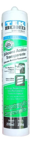 Silicona Acetica Tek Bond Transparente X 270ml