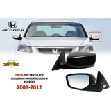 Espejo Eléctrico Izquierdo Honda Accord 4 Puertas 2008-2012