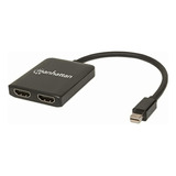 Manhattan Ac-7236 Video Splitter Displayport 1 Mini Dp In: 2