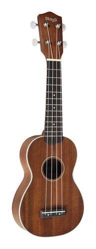 Ukelele Tamaño Soprano Stagg Us70 De Cedro Y Caoba