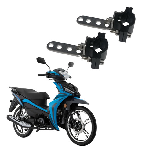 Soporte Base Extensiones Par Motocicleta Italika At 125 Rt