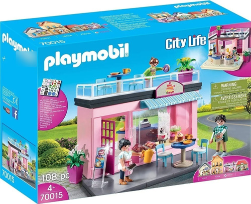 Playmobil City Life 70015 - Mi Cafeteria 108 Piezas - Intek 