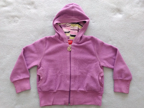 Campera Polar Grisino Capucha Nena Talle 2 Años Outlet