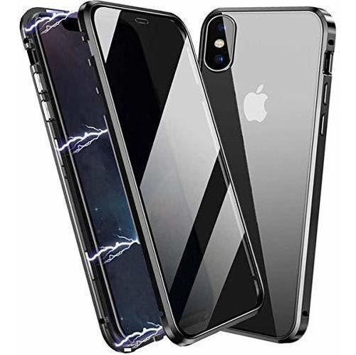 Funda Magnetica Antiespias Para iPhone XR - Negro 