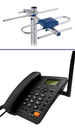 Telefono Rural Remplaza Al Huawei F317 +antena Cable10metros