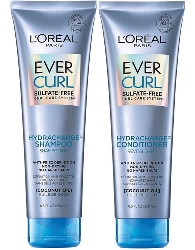 L'oréal Paris Evercurl Champu Y Acondicionador Sin Sulfato