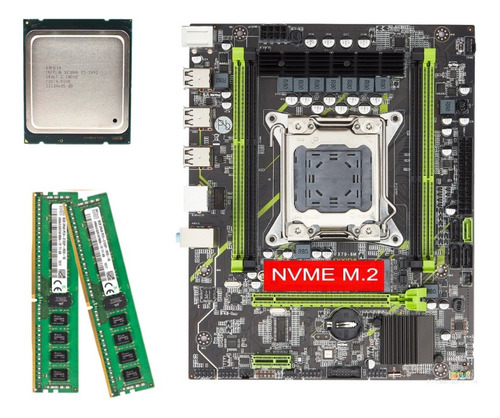 Kit Combinado De Placa Base Qiyida X79, Cpu E5 2643 Y 2 Kits