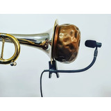 Microfone Para Sax Clarinete Trompete Trombone C/ Haste 18cm