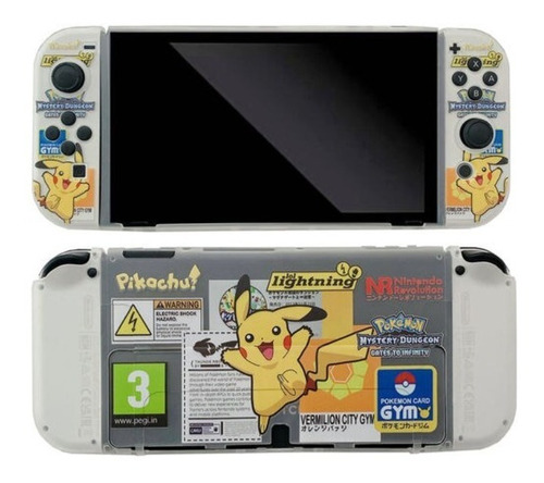 Carcasa Funda Case Protector Nintendo Switch Oled Pikachu 1