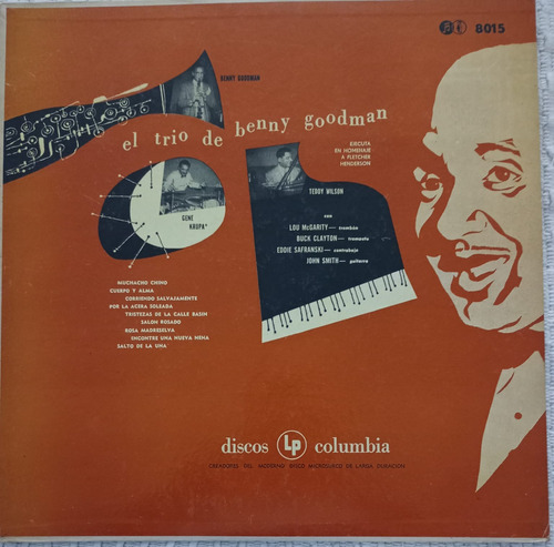 Vinilo El Trio De Benny Goodman- Gene Krupa- Teddy Wilson