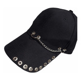 Gorra Unisex Aros Cadena Y Tachas Ojalillos