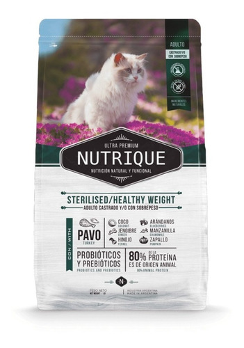 Nutrique Sterilised / Healthy Weight (gatos Castrados) 2 Kgs