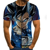 Impresión 3d Anime Japonés Dragon Ball T-shirt