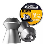 Balines Apolo Hunter Punta Hueca X 250un 5.5 Mm 18,5 Gr