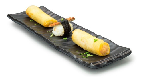 Kit Sushi-sashimi 10 Travessa 32cm Melamina Pretaref 5381