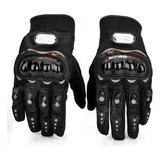 Guantes Pro Biker Protecciones Nudillos Atv Cross  Color Negro Talle L